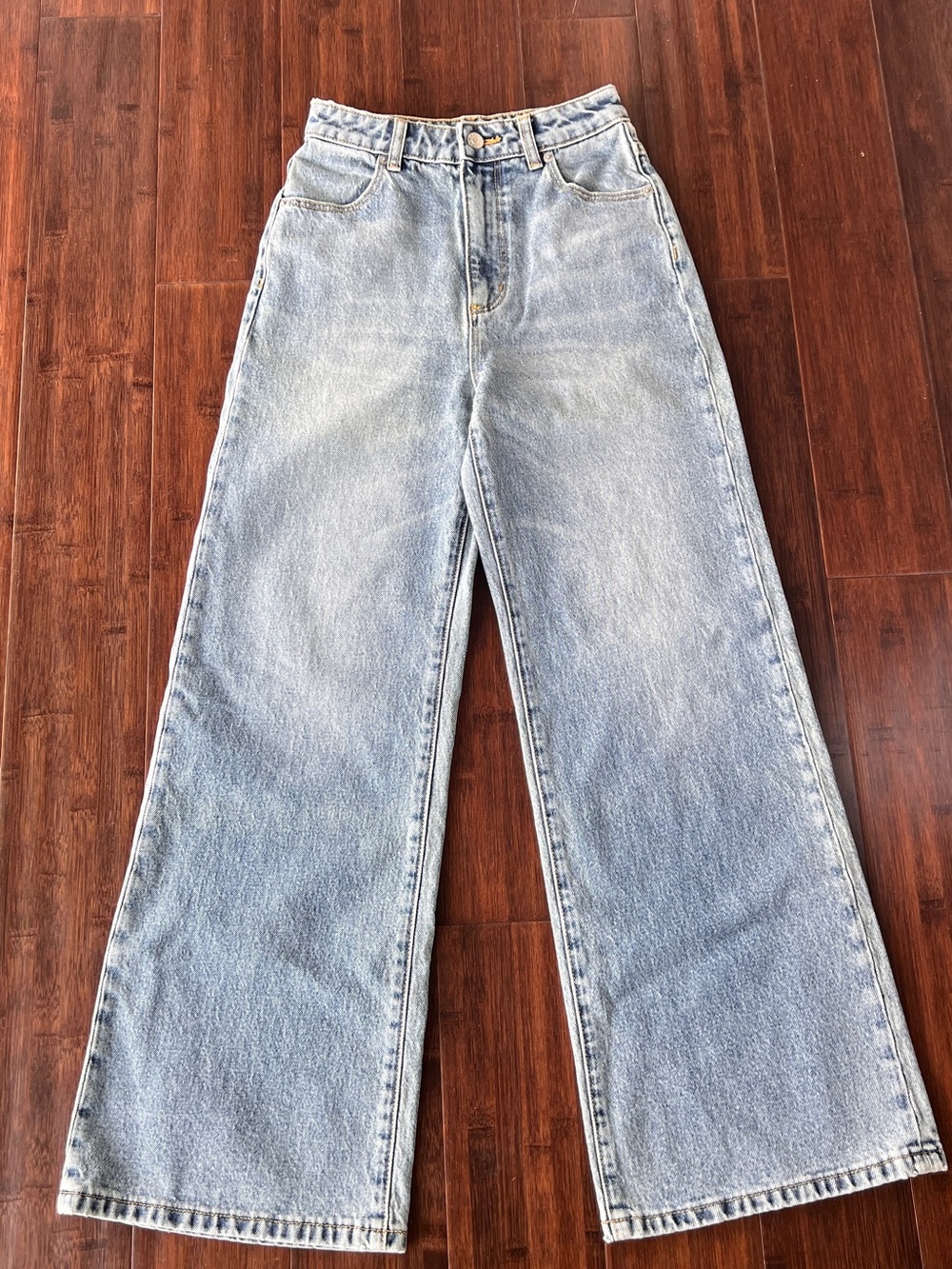 Rolla’s Denim Jeans 25x28 High Rise Wide Leg Faded